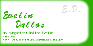 evelin dallos business card